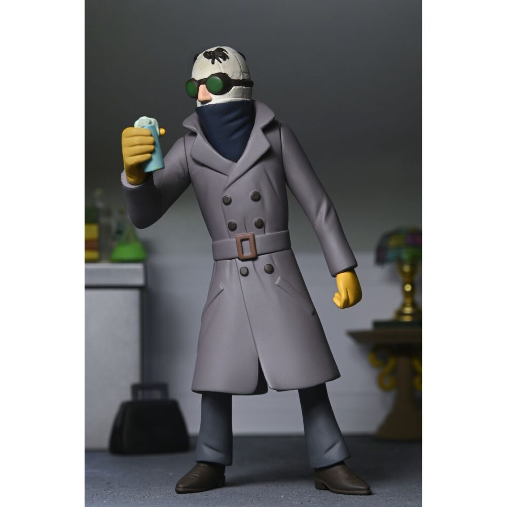 The invisible man universal monsters toony terrors. Neca incorpora a su colección toony terrors la figura articulada a escala de jack griffin, el científico protagonista de la película de 1933 "the invisible man” ("el hombre invisible" en españa). Se presenta en un blíster especial ilustrado con un fondo recortable. Puedes exponerla junto al resto de figuras de esta línea aunque se venden por separado. Lleva la diversión de los dibujos animados del sábado por la mañana a tu colección de terror con estos adorables bichitos. La serie 12 de la línea toony terrors de neca trae más iconos de terror estilizados de universal monsters y muchos más. A los fans de las películas de terror clásicas les encantará este surtido de figuras de acción con el hombre invisible, la novia de frankenstein, la criatura de la laguna negra y el fantasma de la ópera. Con una altura de 15 cm, cada figura se vende por separado y se presenta en un blíster.
