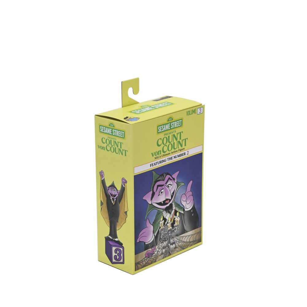 Ultimate el conde draco sesame street. Prepárate para contar hasta hartarte con el tercer ultimate de la línea sesame street de neca. El conde apareció por primera vez en la clásica serie de televisión infantil en 1972, y su entusiasmo por contar cualquier cosa y todo lo ha convertido en un favorito de los fans desde entonces. Tú también te divertirás contando todos los puntos de articulación de esta figura de acción a escala de 7 pulgadas, ¡27 para ser exactos! El conde viene con varios accesorios, como una cabeza alternativa, cinco manos intercambiables, una capa de tela, un candelabro, un teléfono y el número 2. Se presenta en una caja con ventana apta para coleccionistas con solapa frontal abatible. Neca es una marca destacada en el mercado de figuras coleccionables, reconocida por su dedicación a la calidad y al detalle. Sus productos abarcan una amplia gama de franquicias icónicas de películas, televisión, videojuegos y cómics, ofreciendo figuras que son tanto visualmente impresionantes como meticulosamente diseñadas. Utilizando materiales de alta calidad y técnicas de fabricación avanzadas, neca garantiza que cada figura no solo sea una representación fiel del personaje, sino también duradera y resistente.