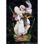 SESSHOMARU INUYASHA 1/7. La estatua de Sesshomaru basada en su apariencia en el anime "Inuyasha" se incorpora a la línea de productos de Proof. Tiene una altura de 35 cm a escala 1/7 e incluye piezas intercambiables para el brazo izquierdo y el Tokijin.  Se muestra blandiendo la Tenseiga y cuenta con unos magníficos detalles. Está expuesta sobre una base circular decorada con bambú. Fabricada en PVC y ABS.