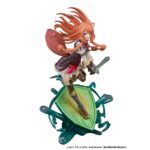RAPHTALIA THE RISING OF THE SHIELD HERO 1/7. Proof presenta la figura a escala 1/7 de Raphtalia, inspirada en la 2ª temporada del anime "The Rising of the Shield Hero". Esta heroína se presenta en posición de ataque con su vestimenta de batalla, sobre una base en forma de escudo sobre salpicaduras de agua. Mide aproximadamente 27 cm y está fabricada en PVC.