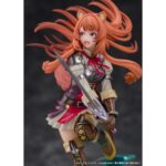 RAPHTALIA THE RISING OF THE SHIELD HERO 1/7. Proof presenta la figura a escala 1/7 de Raphtalia, inspirada en la 2ª temporada del anime "The Rising of the Shield Hero". Esta heroína se presenta en posición de ataque con su vestimenta de batalla, sobre una base en forma de escudo sobre salpicaduras de agua. Mide aproximadamente 27 cm y está fabricada en PVC.