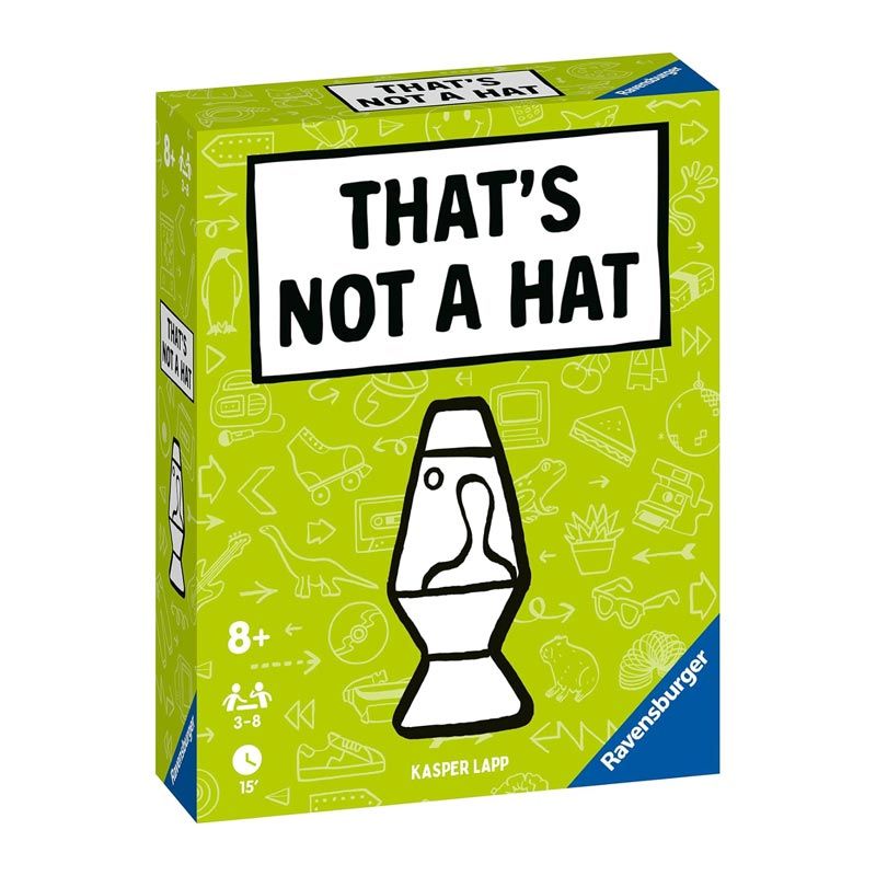 That's not a hat 2 - pop culture jdm. ¿recuerdas algunos artículos? ¿suena fácil? Not with that's not a hat - cultura pop! Este "inolvidable" e ingeniosamente sencillo juego de fiesta muestra de forma sorprendente y divertida la facilidad con la que nuestro cerebro puede confundirse. Lo tienes en la cabeza y se ha ido de nuevo, entonces tienes que farolear bien y de manera convincente dando el regalo a los demás. Ahora con objetos icónicos de diferentes décadas: 30 cartas especiales para una interacción aún mayor!
