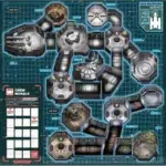 ALIEN JDM. Un extraterrestre recorre los pasillos de la nave NOSTROMO y quiere daros caza a ti y a los demás miembros de la tripulación. Trabaja en equipo para moverte por la nave, recoger los objetos necesarios y construir otros nuevos para sobrevivir. Ten cuidado, el alienígena podría estar a la vuelta de la esquina!. es un juego de mesa en el que tomaréis el papel de los miembros de la tripulación de la Nostromo, Ripley, Lambert, Parker, Brett o Dallas. A lo largo del juego, tendréis que hacer distintas acciones para cumplir diferentes objetivos, y, por supuesto, el Alien no os pondrá las cosas fáciles… Cada turno tiene dos fases. En la fase de acción de la tripulación, los jugadores recorren los pasillos de la Nostromo, recogiendo chatarra, fabricando objetos, intercambiando chatarra y objetos con otros jugadores, y utilizando objetos y sus habilidades especiales. Brett, por ejemplo, puede fabricar objetos con una chatarra menos que otros jugadores. Si el Alien está a menos de tres espacios del jugador con el incinerador, ese jugador puede usar el incinerador para enviar al Alien de vuelta a su nido. En la fase de Encuentro, los jugadores roban y resuelven una carta de Encuentro. El Alien puede estar acechando detrás de cualquier esquina... Una vez que los jugadores cumplen sus objetivos iniciales, se enfrentan a una de las cinco misiones finales, cada una con un conjunto único de requisitos. Los jugadores deben cumplir los requisitos de la misión final simultáneamente para ganar la partida. Los jugadores también pueden introducir al Oficial Científico Ash para un juego más complejo. Ash se mueve por la nave, eliminando chatarra y obligando a la tripulación a perder la moral.