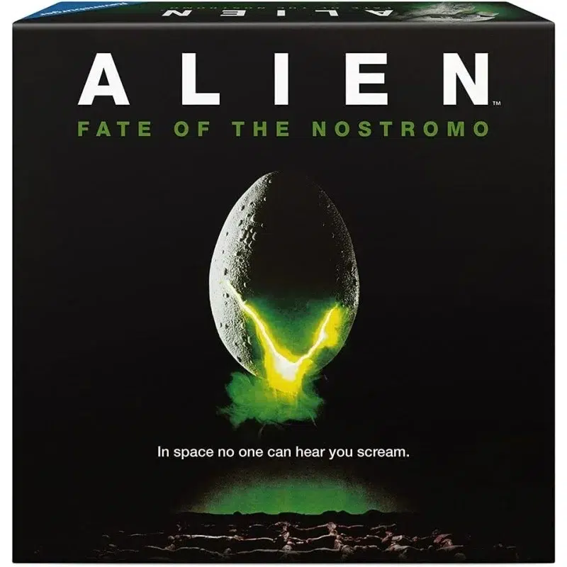 Alien jdm. Un extraterrestre recorre los pasillos de la nave nostromo y quiere daros caza a ti y a los demás miembros de la tripulación. Trabaja en equipo para moverte por la nave, recoger los objetos necesarios y construir otros nuevos para sobrevivir. Ten cuidado, el alienígena podría estar a la vuelta de la esquina!. Es un juego de mesa en el que tomaréis el papel de los miembros de la tripulación de la nostromo, ripley, lambert, parker, brett o dallas. A lo largo del juego, tendréis que hacer distintas acciones para cumplir diferentes objetivos, y, por supuesto, el alien no os pondrá las cosas fáciles… cada turno tiene dos fases. En la fase de acción de la tripulación, los jugadores recorren los pasillos de la nostromo, recogiendo chatarra, fabricando objetos, intercambiando chatarra y objetos con otros jugadores, y utilizando objetos y sus habilidades especiales.  brett, por ejemplo, puede fabricar objetos con una chatarra menos que otros jugadores. Si el alien está a menos de tres espacios del jugador con el incinerador, ese jugador puede usar el incinerador para enviar al alien de vuelta a su nido. En la fase de encuentro, los jugadores roban y resuelven una carta de encuentro. El alien puede estar acechando detrás de cualquier esquina... Una vez que los jugadores cumplen sus objetivos iniciales, se enfrentan a una de las cinco misiones finales, cada una con un conjunto único de requisitos. Los jugadores deben cumplir los requisitos de la misión final simultáneamente para ganar la partida. Los jugadores también pueden introducir al oficial científico ash para un juego más complejo.  ash se mueve por la nave, eliminando chatarra y obligando a la tripulación a perder la moral.