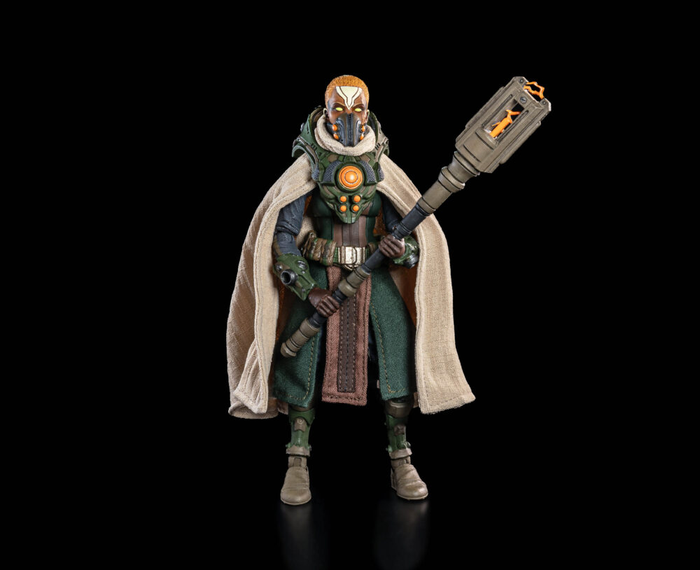 Jobara kee cosmic legions: oxkrewe book. Jobara kee y su compañero, que formaban parte de un equipo de empíricos de la t. U. 5. C. C. Enviados a investigar una anomalía espacial en torno al planeta thraxxon, sobrevivieron a un aterrizaje forzoso en el extraño planeta. Con escasas posibilidades de ser rescatados por la unión de comerciantes, los empíricos sabían que tendrían que encontrar una forma de sobrevivir en el duro entorno en el que se encontraban. Siguiendo la señal de una baliza que transmitía en una antigua frecuencia de la unión de comerciantes, los empíricos se toparon con un descubrimiento que no esperaban: un asentamiento que acabarían descubriendo que se llamaba scapehaven. Jobara y su compañero se acercaron al asentamiento, pero fueron asediados inmediatamente por todos los flancos por los asaltantes del asentamiento que se habían escondido. Levantando sus pesados escudos y empuñando sus electrobatones, la pareja de empíricos se enfrentó a casi una docena de atacantes. Este despliegue demostró su valía y les valió una invitación para añadir su fuerza al asentamiento de scapehaven. Con su equipo y entrenamiento t. U. 5. C. C. , los empiricistas fueron asignados para servir bajo las órdenes de kurnn ray como dos de los rovers de scapehaven, equipos que recorren los yermos de thraxxon en busca de recursos y tomando lo necesario para sobrevivir.