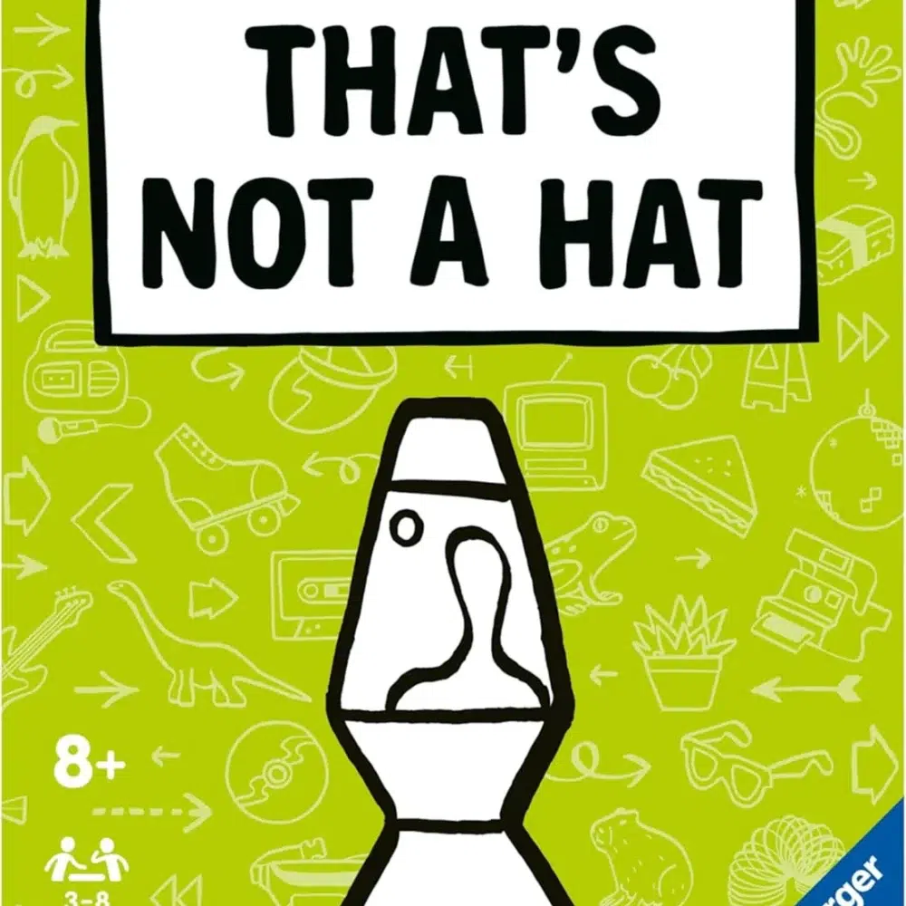 That's not a hat 2 - pop culture jdm. ¿recuerdas algunos artículos? ¿suena fácil? Not with that's not a hat - cultura pop! Este "inolvidable" e ingeniosamente sencillo juego de fiesta muestra de forma sorprendente y divertida la facilidad con la que nuestro cerebro puede confundirse. Lo tienes en la cabeza y se ha ido de nuevo, entonces tienes que farolear bien y de manera convincente dando el regalo a los demás. Ahora con objetos icónicos de diferentes décadas: 30 cartas especiales para una interacción aún mayor!  