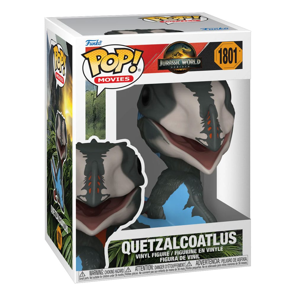 Quetzalcoatlus jurassic world rebirth funko pop. Figura de vinilo de la línea 'pop! ', tamaño aprox. 9 cm.