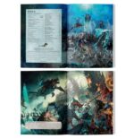 ORDER BATTLETOME: IDONETH DEEPKIN (ESPAÑOL) WARHAMMER AGE OF SIGMAR. SLos Profundos Idoneth surgen de las oscuras profundidades de los océanos para cosechar las almas de los moradores de la superficie. Esta extraña raza de aelfos vive en las profundidades marinas, emergiendo solo para saquear las tierras y robar la esencia vital de los mortales, un macabro recurso que necesitan para asegurar la supervivencia de su pueblo. El Tomo de batalla Orden: Idoneth Deepkin es un libro esencial para coleccionistas y jugadores que quieran drenar de vida los Reinos Mortales. Este tomo de inquietante belleza está repleto de ilustraciones evocadoras, emocionante material de trasfondo sobre estos aelfos de almas marchitas, y las reglas que necesitarás para recolectar una cosecha de esencia vital. Dentro encontrarás hojas de unidad, regimientos y ejércitos de renombre, reglas de Sendero a la Gloria y Yunque de la Apoteosis, y una sección independiente de Punta de lanza que te ayudará a jugar disputadas partidas tácticas con tu colección. Este libro será tu guía para desatar la furia turbulenta del mar aetérico, sea cual sea tu forma de coleccionar, pintar y jugar con los Profundos Idoneth.