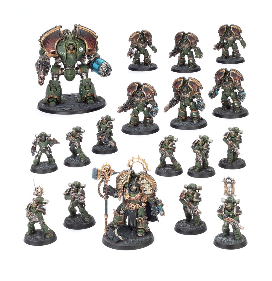 Saturnine warhammer: the horus heresy (inglés). Solo en inglés. The galaxy burns! Warmaster horus has betrayed the emperor and plunged the imperium into civil war! An age of darkness has descended upon the galaxy. It is a war of brother against brother, space marine against space marine, which has seen the might of the imperium's vast armies turned upon itself in a cataclysm of fire and blood. In warhammer: the horus heresy, you will pit mighty armies of superhuman warriors against each other in apocalyptic tabletop battles. Choose your favoured legion – from the knightly dark angels to the duplicitous alpha legion – build your own army from a range of spectacular miniatures, and clash with fellow players in wargames of staggering tactical depth. The tale of the horus heresy is the bedrock of warhammer 40,000's rich history, and this boxed set is the ideal first step to joining the epic conflicts that reshaped the galaxy. The warhammer: the horus heresy – saturnine boxed set contains a treasure trove of content, including a rulebook detailing the lore and background of the galaxy-shaking civil war, gorgeous photography and art, and the core rules you need to play the game. The box also contains 50 plastic miniatures – including an imposing saturnine dreadnought and a host of mkii "crusade" armoured space marines – allowing you to build two opposing forces for out-of-the-box play, or begin building a legion force all your own. Alongside all of this, you'll get game accessories and rules reference materials to immerse yourself in the worlds of the age of darkness. Whether you prefer building, painting, in-depth narrative play, or balanced matched play, this box will support your journey through the 31st millennium.