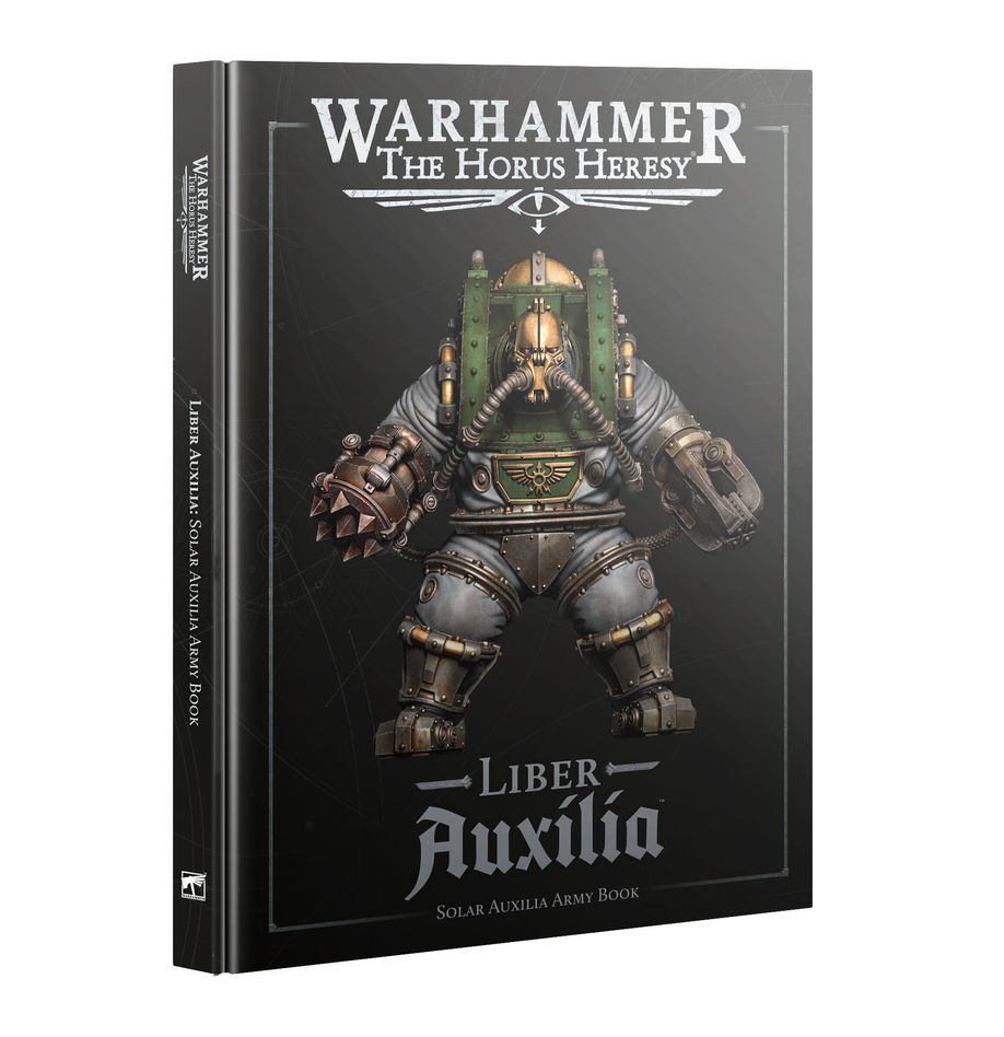 Liber auxilia: solar auxilia army book (inglés) warhammer. Solo en inglés. The stalwart solar auxilia of the 31st millennium are the finest soldiery among the unaugmented armies of the imperium, second only to the space marine legions. It is upon their backs that many of the great crusade’s successes were built, and in the bloody crucible of the horus heresy, they fight in their billions, both for and against the imperium they helped create. This book is an essential guide for anyone who wants to command solar auxilia armies in warhammer: the horus heresy. It contains the rules you need to field the various troops and war machines of the cohorts, whether they are loyal to the emperor or the warmaster. It includes detachments, wargear, and special rules which make the solar auxilia a unique force on the tabletop.