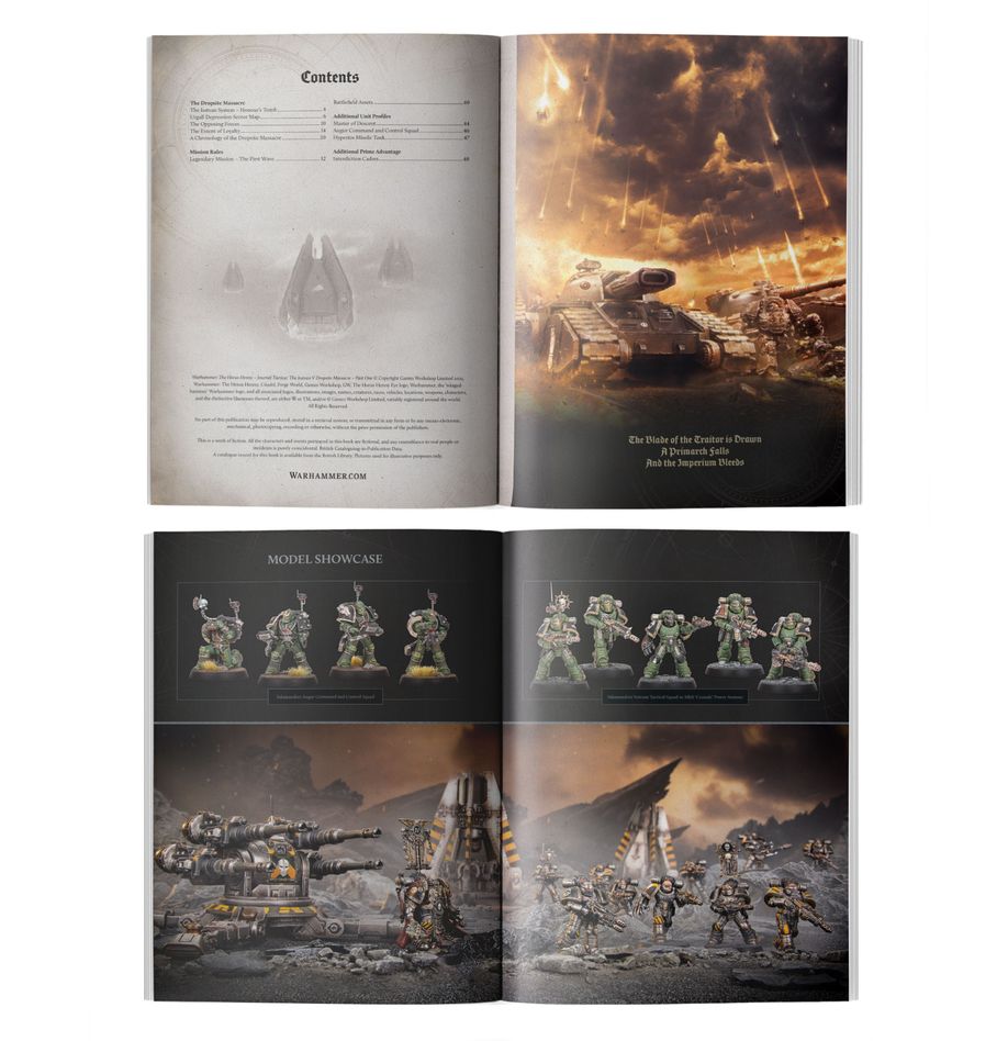Journal tactica: the isstvan v dropsite massacre – part one (inglés) warhammer. Solo en inglés. On isstvan v, the retribution fleet sought to bring horus to account for the atrocities he had already committed against the imperium. Unbeknownst to them, the roots of corruption ran deeper than any had yet dared to imagine. On the black sands of the urgall depression, brother opened fire on brother as the horus heresy began in earnest. It would come to be known as the dropsite massacre, and some legions would never recover. This narrative gaming supplement for warhammer: the horus heresy digs deep into the conflict on isstvan v, when the civil war that went on to engulf the galaxy truly began. Recreate the utterly shocking initial attack of the traitor legions, as the loyalists scramble to muster their defence and counter-attack with additional units, missions, and special rules. This book gives you the chance to play through one of the most momentous events of the entire conflict.