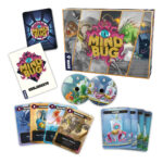 MINDBUG. Convoca criaturas únicas y úsalas para combatir y vencer a tu oponente en un duelo de alta intensidad estratégica. Pero ten cuidado, pues en cualquier momento tu rival puede usar uno de sus Mindbug para tomar el control de tus monstruos. Obra del legendario Richard Garfield, creador entre otros muchos juegos del célebre Magic: The Gathering o King of Tokyo, Mindbug es un juego de cartas para dos jugadores, a partir de 8 años, que permite partidas de entre 15 y 25 minutos. Dentro de la caja encontraréis 52 cartas con las criaturas más extravagantes que os podáis imaginar. ¿Queréis un oso fusionado con una abeja? ¿O un orangután con cabeza de león? Aquí los tenéis. Para empezar a jugar, solo hace falta barajar y repartir. Cada jugador recibe 5 cartas, listas para jugar en la mano, y 5 más que se reservan boca abajo. Este conjunto de 10 cartas forma el plantel de criaturas que enviarás a la batalla con el objetivo de derrotar a tu rival. A continuación, cada jugador toma tres cartas más boca abajo que servirán como marcadores de puntos de vida. Finalmente, cada jugador toma dos cartas de Mindbug.