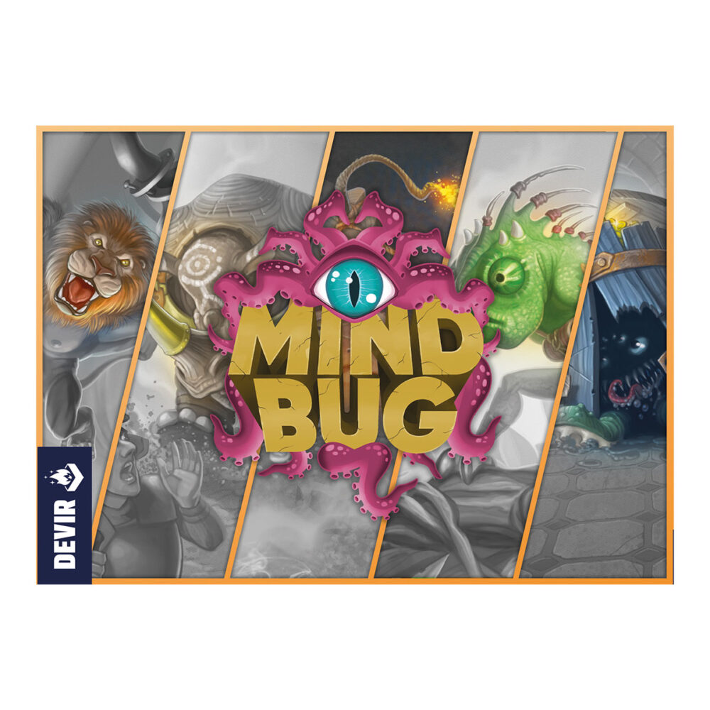 Mindbug.  convoca criaturas únicas y úsalas para combatir y vencer a tu oponente en un duelo de alta intensidad estratégica. Pero ten cuidado, pues en cualquier momento tu rival puede usar uno de sus mindbug para tomar el control de tus monstruos. Obra del legendario richard garfield, creador entre otros muchos juegos del célebre magic: the gathering o king of tokyo, mindbug es un juego de cartas para dos jugadores, a partir de 8 años, que permite partidas de entre 15 y 25 minutos. Dentro de la caja encontraréis 52 cartas con las criaturas más extravagantes que os podáis imaginar. ¿queréis un oso fusionado con una abeja? ¿o un orangután con cabeza de león? Aquí los tenéis. Para empezar a jugar, solo hace falta barajar y repartir. Cada jugador recibe 5 cartas, listas para jugar en la mano, y 5 más que se reservan boca abajo. Este conjunto de 10 cartas forma el plantel de criaturas que enviarás a la batalla con el objetivo de derrotar a tu rival. A continuación, cada jugador toma tres cartas más boca abajo que servirán como marcadores de puntos de vida. Finalmente, cada jugador toma dos cartas de mindbug.