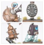 ZONTARI ENDRIN DOCK WARHAMMER AGE OF SIGMAR. Las Endrindársenas Zontari son innovaciones de vanguardia creadas por las mentes endringenieras más brillantes de este imperio celeste. Se han diseñado para permitir a los Kharadron defender sus recursos más valiosos. Cada dársena libera autoendrinas aetéricas que buscan las formaciones enemigas para detonar cargas o desplegar medidas antimágicas. Con este kit multicomponente de plástico puedes montar una Endrindársena Zontari, una pieza de terreno de facción para tus ejércitos de Altos Señores Kharadron de Warhammer Age of Sigmar. La dársena flotante sirve de apoyo a tus fuerzas y su función principal es desplegar y controlar tres autoendrinas. Cada uno de estos drones tiene su propia especialidad: la Autoendrina Nulificadora cancela la magia enemiga, la Autoendrina Aturdidora es ideal para hostigar al enemigo, y la Autoendrina Revientaagravios debilita objetivos resistentes o remata unidades dañadas. Los timones son intercambiables entre las tres autoendrinas, y la dársena incluye varias piezas estéticas opcionales, como jarras y una caja de herramientas, que permiten dotar de cierto grado de personalización a tu sistema de defensa flotante.