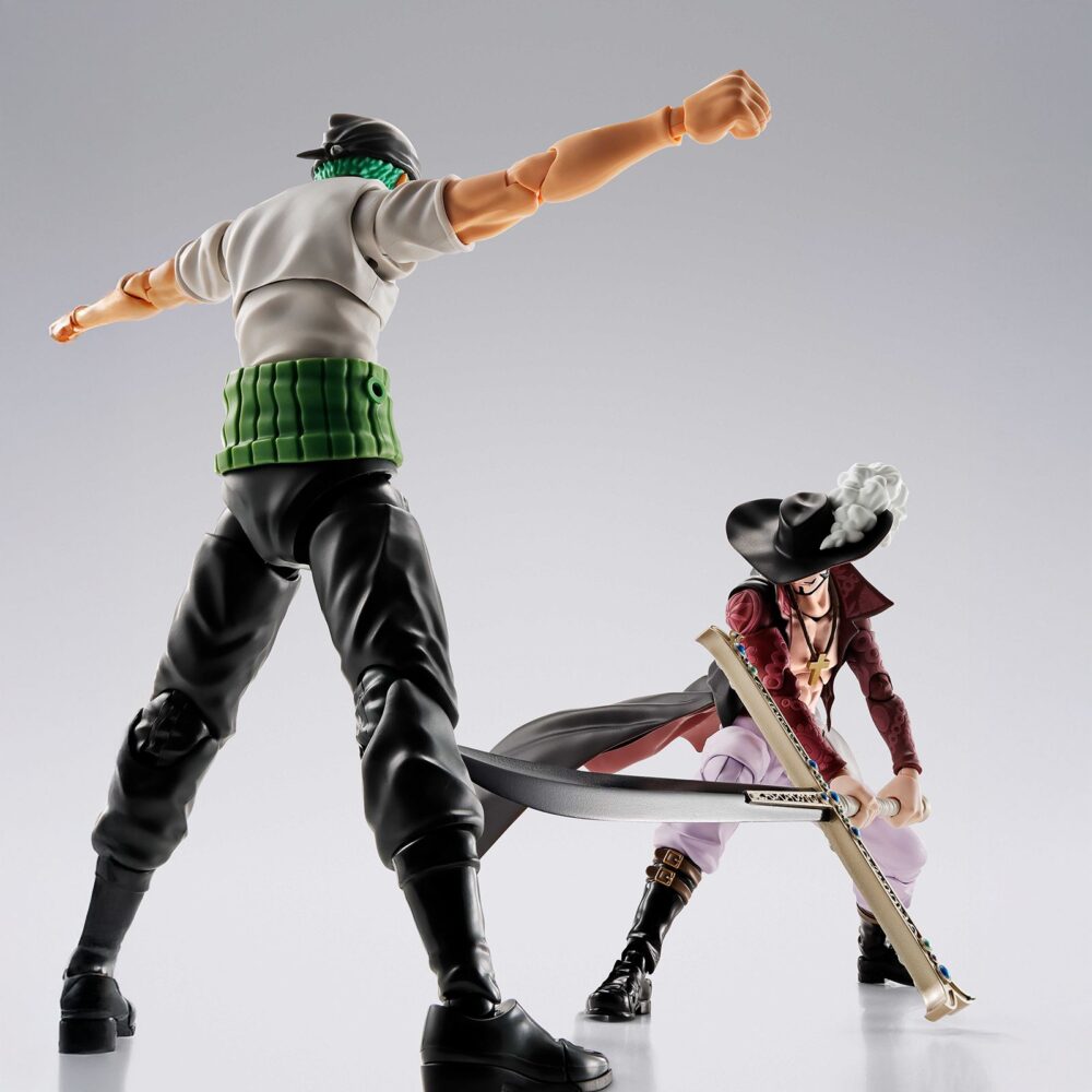 Dracule mihawk one piece sh figuarts. Se une a la colección s. H. Figuarts de tamashii nations esta figura collectors shop de dracule mihawk (también conocido como ojos de halcón), el pirata con el título del espadachín más fuerte del mundo. Mide unos 16,5 cm y está basada en su aparición en el anime “one piece”. Incluye 3x manos izquierdas, 4x manos derechas, 1x manos unidas, 3x expresiones faciales, 1x pieza con el cabello, 1x espada yoru y 1x expositor original. Como bonus cuenta con placas faciales para monkey d. Luffy -romance dawn- fig. 14,5 cm one piece sh figuarts y roronoa zoro -romance dawn- fig. 15 cm one piece sh figuarts (se venden por separado). Unidades limitadas.