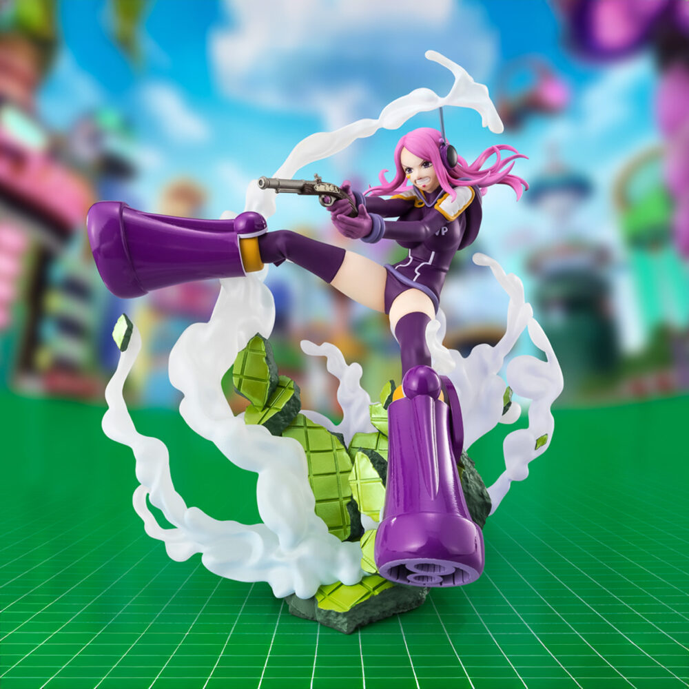 Jewelry bonney near death experience extra battle one piece figuarts zero. Tamashii incorpora a su colección figuarts zero la figura de jewelry bonney, basada en su aparición en el arco argumental egghead del anime "one piece". Con una altura de 16,5 cm, esta figura estática recrea su técnica experiencia cercana a la muerte, destacando el resquebrajamiento del suelo y los efectos de humo de su base. Fabricada en pvc y abs. Unidades limitadas.
