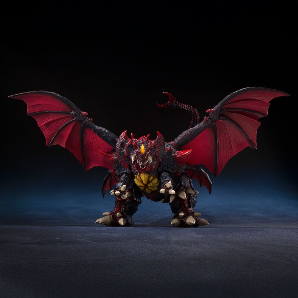 Destoroyah perfect form tokyo waterfront city decisive battle godzilla vs destoroyah sh monster arts. Tamashii suma a la colección s. H. Monsterarts la figura de destoroyah en su forma final, inspirada en la película de 1995 "godzilla vs. Destoroyah". Esta figura de 18,5 cm está fabricada en pvc y presenta una coloración que detalla el micro oxígeno que emana de su caparazón. Para reproducir la icónica pelea nocturna contra godzilla en el paseo marítimo de tokyo, se incluye 1x efecto de arcos eléctricos para la cabeza, 1x rayo de oxígeno destructor y base con soporte transparente para los efectos.   unidades limitadas.