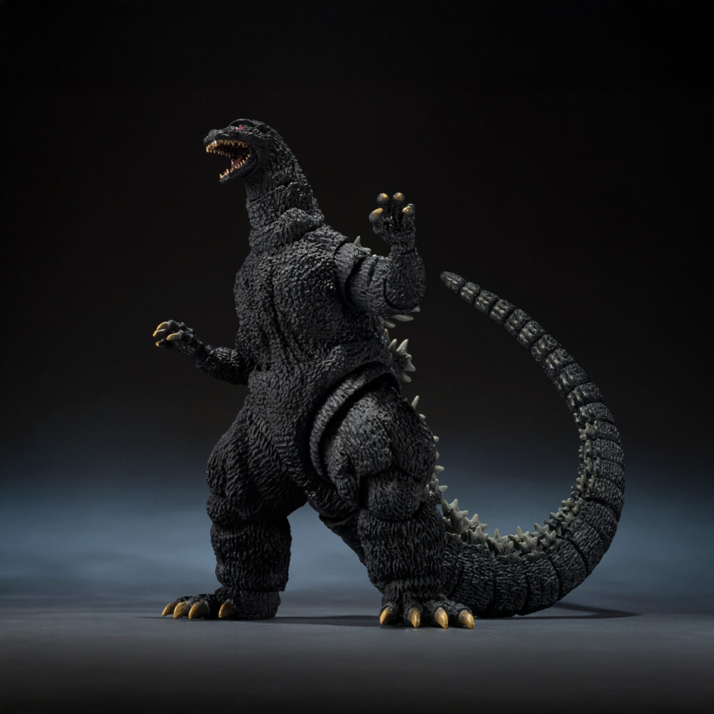 Godzilla 1989 godzilla vs biollante movie graphic plus sh monster arts. Tamashii presenta dentro de su línea s. H. Monsterarts la figura de godzilla basada en su aparición en la película de 1989 "godzilla vs. Biollante". Esta figura de 16 cm está abricada en pvc. Ha sido esculpida, pintada y modelada por el reputado yuji sakai, uno de los mayores expertos en el diseño del famoso kaiju. El color y detalles se han ajustado minuciosamente a su imagen en pantalla. Se trata de una edición movie graphic pus ya que incluye 1x hoja troquelada con el diseño de cartel cinematográfico. Unidades limitadas.