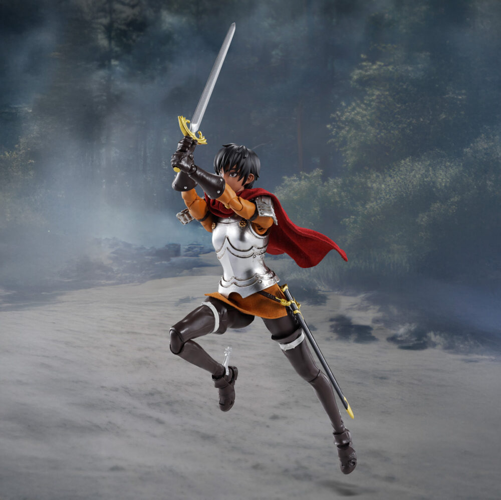 Casca the band of the hawk berserk sh figuarts. Tamashii añade a su colección s. H. Figuarts, la figura articulada de casca, miembro de la banda del halcón en las películas de animación "berserk: the golden age arch" ("berserk: la edad de oro" en españa). El desarrollo de esta figura de 15 cm de altura ha sido supervisado por studio gaga y cuenta con unas proporciones realistas, con un rostro fielmente reproducido mediante impresión digital. La armadura se ha coloreado de tal forma que refleja su uso en batalla. Se ha utilizado tela para confeccionar tanto la falda como la capa, esta última con alambre interno que permite recrear poses dinámicas y naturales. Se incluye 1x casco articulado (junto a 1x pieza de flequillo) que se puede abrir y cerrar, 4x pares de manos, 1x placa facial adicional y 1x espada. Unidades limitadas.