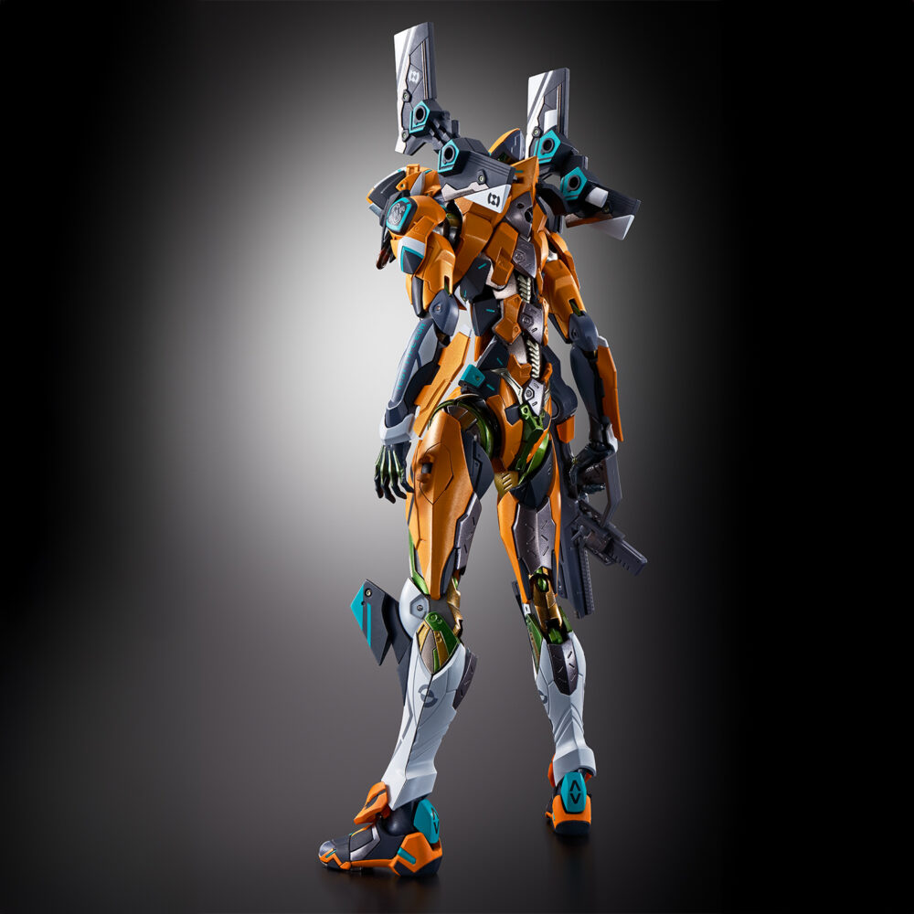 Eva unit 00 / unit 00 modified with the spear of gaius evangelion metal build.  para celebrar el 30. ° aniversario de la serie evangelion , bandai spirits presenta una edición especial metal build eva unit 00 / unit 00 modified , completa con la icónica lanza de longinus y una base de exhibición conmemorativa. Este set de figuras premium incluye la unidad eva 00, fielmente elaborada con detalles intrincados y articulación dinámica. Incluye una lanza de longino recién esculpida, de aproximadamente 380 mm de longitud, mejorada con piezas transparentes y pintura metálica para un acabado de lujo. El set también incluye una base de exhibición negra personalizada, adornada con el logo del 30. º aniversario en lámina holográfica, piezas especiales para sujetar la lanza y articulaciones para poses aéreas. Imprescindible para los coleccionistas de evangelion, este lanzamiento conmemorativo combina artesanía de alta gama con accesorios exclusivos para crear una pieza central inolvidable.