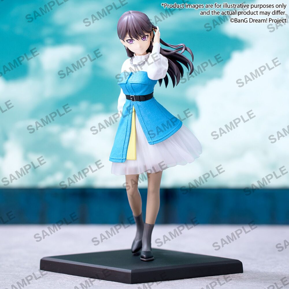Taki shiina premium bang dream!. Bushiroad creative presenta esta figura premium de taki shiina, integrante de la banda mygo!!!!! De la franquicia "bang dream! ". Mide aproximadamente 18 cm y está fabricada en pvc. Se presenta en una base cuadrada negra para exposición.