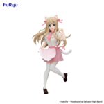 TSUMUGI KOTOBUKI K-ON TRIO-TRY-IT. Furyu introduce en su colección Trio-Try-iT la figura de Tsumugi Kotobuki, una de las cantantes del anime "K-ON!". Fabricada en ATBC-PVC y ABS, mide aproximadamente 22 cm de alto y presenta un acabado de gran calidad. Posando con su cabello al viento y su pierna flexionada con una expresión alegre, tal como se caracteriza su personaje.