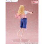 MARIN KITAGAWA GOJO’S GYM UNIFORM MY DRESS-UP DARLING TENITOL TALL. Furyu añade a su colección Tenitol Tall la figura de Marin Kitagawa con el uniforme de gimnasia de Wakana Gojo, basada en su aparición en el anime "My Dress-Up Darling". Está representada poniéndose crema en una postura dinámica y sexy. La figura mide aproximadamente 30 cm y cuenta con una base circular transparente que le aporta estabilidad.