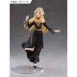 MARCILLE DONATO DRESS STYLE VERSION DELICIOUS IN DUNGEON TENITOL TALL. Furyu añade a su colección Tenitol Tall la figura de Marcille Donato con un vestido negro y detalles dorados, un diseño original exclusivo para la marca. Está basada en su aparición en el anime "Delicious in Dungeon" ("Tragones y Mazmorras" en España) y muestra a la elfo de una manera muy dinámica y lujosa gracias a los detalles del pelo y la ropa. La figura mide aproximadamente 28 cm y cuenta con una base circular transparente que le aporta estabilidad.