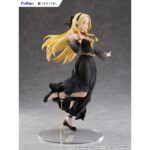 MARCILLE DONATO DRESS STYLE VERSION DELICIOUS IN DUNGEON TENITOL TALL. Furyu añade a su colección Tenitol Tall la figura de Marcille Donato con un vestido negro y detalles dorados, un diseño original exclusivo para la marca. Está basada en su aparición en el anime "Delicious in Dungeon" ("Tragones y Mazmorras" en España) y muestra a la elfo de una manera muy dinámica y lujosa gracias a los detalles del pelo y la ropa. La figura mide aproximadamente 28 cm y cuenta con una base circular transparente que le aporta estabilidad.