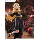 MARCILLE DONATO DRESS STYLE VERSION DELICIOUS IN DUNGEON TENITOL TALL. Furyu añade a su colección Tenitol Tall la figura de Marcille Donato con un vestido negro y detalles dorados, un diseño original exclusivo para la marca. Está basada en su aparición en el anime "Delicious in Dungeon" ("Tragones y Mazmorras" en España) y muestra a la elfo de una manera muy dinámica y lujosa gracias a los detalles del pelo y la ropa. La figura mide aproximadamente 28 cm y cuenta con una base circular transparente que le aporta estabilidad.