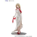FALIN TOUDEN DRESS STYLE VERSION DELICIOUS IN DUNGEON TENITOL TALL. Furyu añade a su colección Tenitol Tall la figura de Falin Touden con un vestido inspirado en una quimera, un diseño original exclusivo para la marca. Está basada en su aparición en el anime "Delicious in Dungeon" ("Tragones y Mazmorras" en España) y muestra a la maga de una manera elegante gracias a los detalles de la ropa. El rojo brillante del fular y de los zapatos, contrasta con el blanco del traje. La figura mide aproximadamente 30 cm y cuenta con una base circular transparente que le aporta estabilidad.