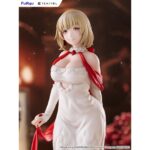 FALIN TOUDEN DRESS STYLE VERSION DELICIOUS IN DUNGEON TENITOL TALL. Furyu añade a su colección Tenitol Tall la figura de Falin Touden con un vestido inspirado en una quimera, un diseño original exclusivo para la marca. Está basada en su aparición en el anime "Delicious in Dungeon" ("Tragones y Mazmorras" en España) y muestra a la maga de una manera elegante gracias a los detalles de la ropa. El rojo brillante del fular y de los zapatos, contrasta con el blanco del traje. La figura mide aproximadamente 30 cm y cuenta con una base circular transparente que le aporta estabilidad.