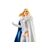 EMMA FROST X-MEN 97 MARVEL LEGENDS SERIES. Esta figura Marvel coleccionable tiene una escala de 15 cm y está inspirada en la apariencia del personaje en la serie X-Men '97 de Marvel Studios. Este set de figura de acción de Marvel viene con 3 accesorios, incluyendo una cabeza y manos alternativas. Las figuras de acción Marvel de Hasbro a escala de 15 cm son ideales para exhibirlas en las colecciones de los fans. Reimagina escenas inspiradas en la serie en tus estantes con los artículos de colección de Marvel. Esta figura cuenta con diseño premium y cabeza, brazos y piernas completamente articulables Escala de la figura: 15 cm Copyright 2025 MARVEL. Hasbro y todos los términos relacionados son marcas registradas de Hasbro.