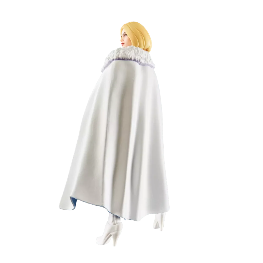 Emma frost x-men 97 marvel legends series. Esta figura marvel coleccionable tiene una escala de 15 cm y está inspirada en la apariencia del personaje en la serie x-men '97 de marvel studios. Este set de figura de acción de marvel viene con 3 accesorios, incluyendo una cabeza y manos alternativas. Las figuras de acción marvel de hasbro a escala de 15 cm son ideales para exhibirlas en las colecciones de los fans. Reimagina escenas inspiradas en la serie en tus estantes con los artículos de colección de marvel. Esta figura cuenta con diseño premium y cabeza, brazos y piernas completamente articulables escala de la figura: 15 cm copyright 2025 marvel. Hasbro y todos los términos relacionados son marcas registradas de hasbro.