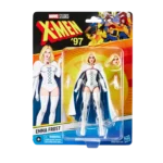 EMMA FROST X-MEN 97 MARVEL LEGENDS SERIES. Esta figura Marvel coleccionable tiene una escala de 15 cm y está inspirada en la apariencia del personaje en la serie X-Men '97 de Marvel Studios. Este set de figura de acción de Marvel viene con 3 accesorios, incluyendo una cabeza y manos alternativas. Las figuras de acción Marvel de Hasbro a escala de 15 cm son ideales para exhibirlas en las colecciones de los fans. Reimagina escenas inspiradas en la serie en tus estantes con los artículos de colección de Marvel. Esta figura cuenta con diseño premium y cabeza, brazos y piernas completamente articulables Escala de la figura: 15 cm Copyright 2025 MARVEL. Hasbro y todos los términos relacionados son marcas registradas de Hasbro.
