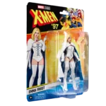 EMMA FROST X-MEN 97 MARVEL LEGENDS SERIES. Esta figura Marvel coleccionable tiene una escala de 15 cm y está inspirada en la apariencia del personaje en la serie X-Men '97 de Marvel Studios. Este set de figura de acción de Marvel viene con 3 accesorios, incluyendo una cabeza y manos alternativas. Las figuras de acción Marvel de Hasbro a escala de 15 cm son ideales para exhibirlas en las colecciones de los fans. Reimagina escenas inspiradas en la serie en tus estantes con los artículos de colección de Marvel. Esta figura cuenta con diseño premium y cabeza, brazos y piernas completamente articulables Escala de la figura: 15 cm Copyright 2025 MARVEL. Hasbro y todos los términos relacionados son marcas registradas de Hasbro.