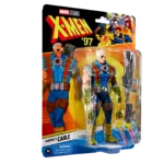 CABLE X-MEN 97 MARVEL LEGENDS SERIES. Esta figura Marvel coleccionable tiene una escala de 15 cm y está inspirada en la apariencia del personaje en la serie X-Men '97 de Marvel Studios. Este set de figura de acción Marvel viene con 6 accesorios, incluyendo un set de manos alternativas, 2 armas y 2 efectos de combate. Las figuras de acción Marvel de Hasbro a escala de 15 cm son ideales para exhibirlas en las colecciones de los fans. Reimagina escenas inspiradas en la serie en tus estantes con los artículos de colección de Marvel. Esta figura cuenta con diseño premium y cabeza, brazos y piernas completamente articulables Escala de la figura: 15 cm Copyright 2025 MARVEL. Hasbro y todos los términos relacionados son marcas registradas de Hasbro.