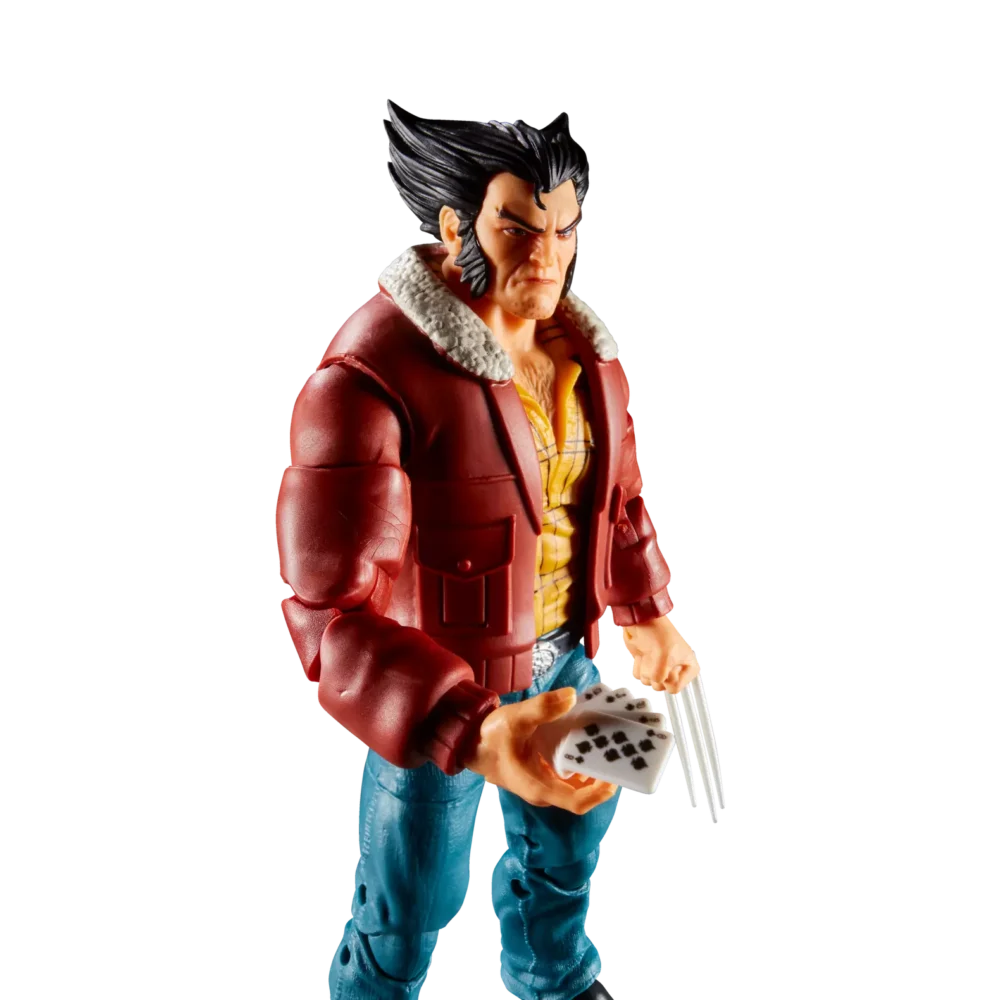 Logan x-men 97 marvel legends series. Esta figura marvel coleccionable tiene una escala de 15 cm y está inspirada en la apariencia del personaje en la serie x-men '97 de marvel studios. Este set de figura de acción marvel viene con 3 accesorios, incluyendo manos alternativas para que los exhibas con sus garras o sin ellas o sosteniendo una mano de cartas. Las figuras de acción marvel de hasbro a escala de 15 cm son ideales para exhibirlas en las colecciones de los fans. Reimagina escenas inspiradas en la serie en tus estantes con los artículos de colección de marvel. Esta figura cuenta con diseño premium y cabeza, brazos y piernas completamente articulables escala de la figura: 15 cm copyright 2025 marvel. Hasbro y todos los términos relacionados son marcas registradas de hasbro.
