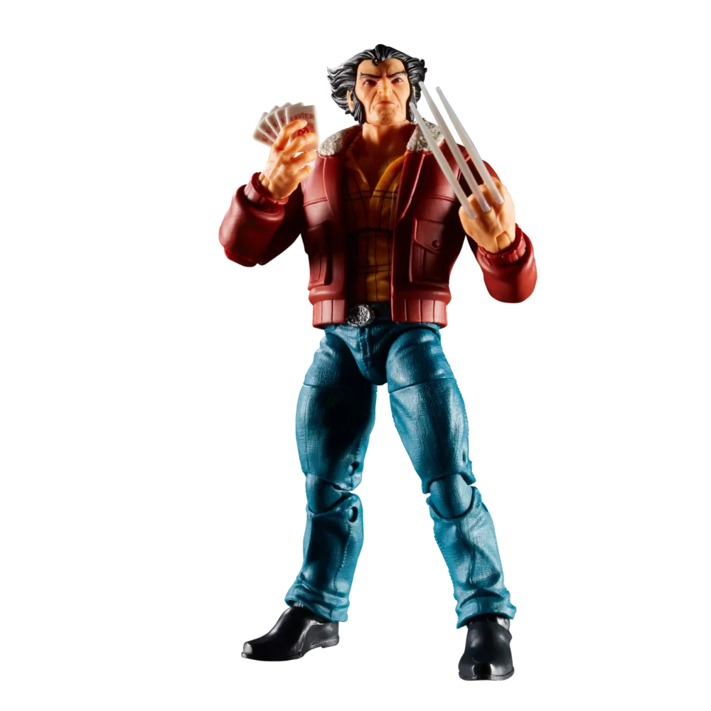 Logan x-men 97 marvel legends series. Esta figura marvel coleccionable tiene una escala de 15 cm y está inspirada en la apariencia del personaje en la serie x-men '97 de marvel studios. Este set de figura de acción marvel viene con 3 accesorios, incluyendo manos alternativas para que los exhibas con sus garras o sin ellas o sosteniendo una mano de cartas. Las figuras de acción marvel de hasbro a escala de 15 cm son ideales para exhibirlas en las colecciones de los fans. Reimagina escenas inspiradas en la serie en tus estantes con los artículos de colección de marvel. Esta figura cuenta con diseño premium y cabeza, brazos y piernas completamente articulables escala de la figura: 15 cm copyright 2025 marvel. Hasbro y todos los términos relacionados son marcas registradas de hasbro.