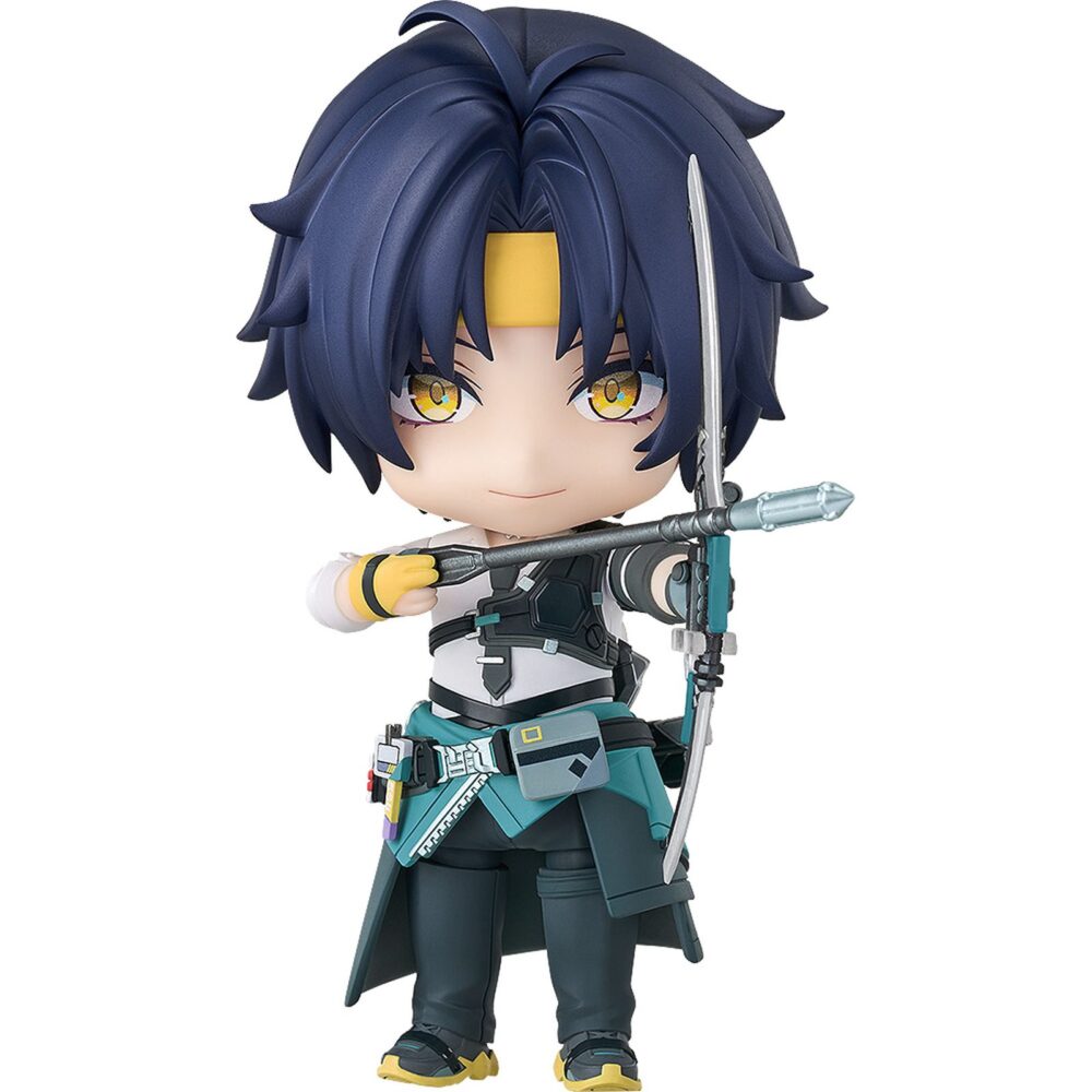 Harumasa asaba zenless zone zero nendoroid. Good smile arts shanghai presenta en su colección nendoroid la figura de asaba harumasa, miembro de la hollow special operations section 6 en el videojuego "zenless zone zero". Esta figura articulada de aproximadamente 10 cm incluye 3x placas faciales (sonriente, cansado y dolorido), 1x arco, 1x flecha, 1x carcaj, 1x medicamento, 1x taza de café, 2x manos y otras partes para recrear diferentes poses. Viene con base cuadrada transparente para exposición.