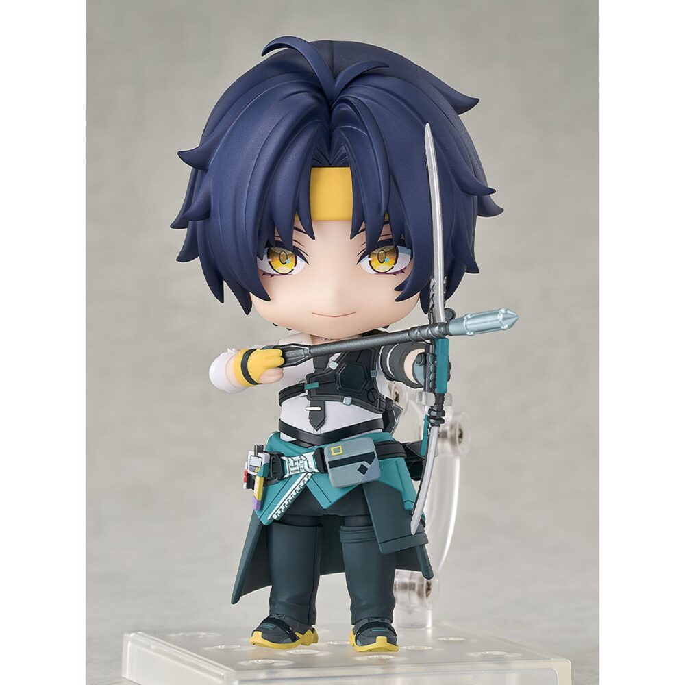 Harumasa asaba zenless zone zero nendoroid. Good smile arts shanghai presenta en su colección nendoroid la figura de asaba harumasa, miembro de la hollow special operations section 6 en el videojuego "zenless zone zero". Esta figura articulada de aproximadamente 10 cm incluye 3x placas faciales (sonriente, cansado y dolorido), 1x arco, 1x flecha, 1x carcaj, 1x medicamento, 1x taza de café, 2x manos y otras partes para recrear diferentes poses. Viene con base cuadrada transparente para exposición.