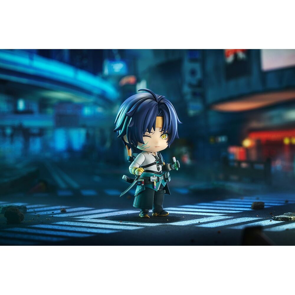 Harumasa asaba zenless zone zero nendoroid. Good smile arts shanghai presenta en su colección nendoroid la figura de asaba harumasa, miembro de la hollow special operations section 6 en el videojuego "zenless zone zero". Esta figura articulada de aproximadamente 10 cm incluye 3x placas faciales (sonriente, cansado y dolorido), 1x arco, 1x flecha, 1x carcaj, 1x medicamento, 1x taza de café, 2x manos y otras partes para recrear diferentes poses. Viene con base cuadrada transparente para exposición.