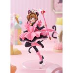 SAKURA KINOMOTO: BLACK CAT COSTUME CARDCAPTOR SAKURA POP UP PARADE L. Good Smile Company introduce en la línea Pop Up Parade L la figura de Sakura Kinomoto con disfraz de gato negro, inspirada en su personaje del anime "Cardcaptor Sakura". Esta figura de unos 22 cm combina una presencia impactante con la accesibilidad de la colección, e incluye base circular transparente para exposición.