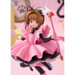 SAKURA KINOMOTO: BLACK CAT COSTUME CARDCAPTOR SAKURA POP UP PARADE L. Good Smile Company introduce en la línea Pop Up Parade L la figura de Sakura Kinomoto con disfraz de gato negro, inspirada en su personaje del anime "Cardcaptor Sakura". Esta figura de unos 22 cm combina una presencia impactante con la accesibilidad de la colección, e incluye base circular transparente para exposición.