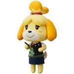ISABELLE FIGURA 10 CM ANIMAL CROSSING: NEW LEAF NENDOROID RE-RUN. Good Smile Company vuelve a presentar dentro de su línea Nendoroid la figura de 10 cm de Isabelle (o Canela en España), inspirada en el personaje del videojuego para Nintendo 3DS "Animal Crossing: New Leaf". Cuenta con sus característicos cascabeles como adorno de pelo que emite el icónico sonido del juego. Incluye 1x base con soporte transparente, 1x portapapeles con bolígrafo, 1x conjunto de notas musicales, 3x expresiones faciales (normal, contenta y preocupada) y 1x pieza con signo de interrogación para colocarla sobre su cabeza y recrear la pose del videojuego "¿Necesitas algo?".
