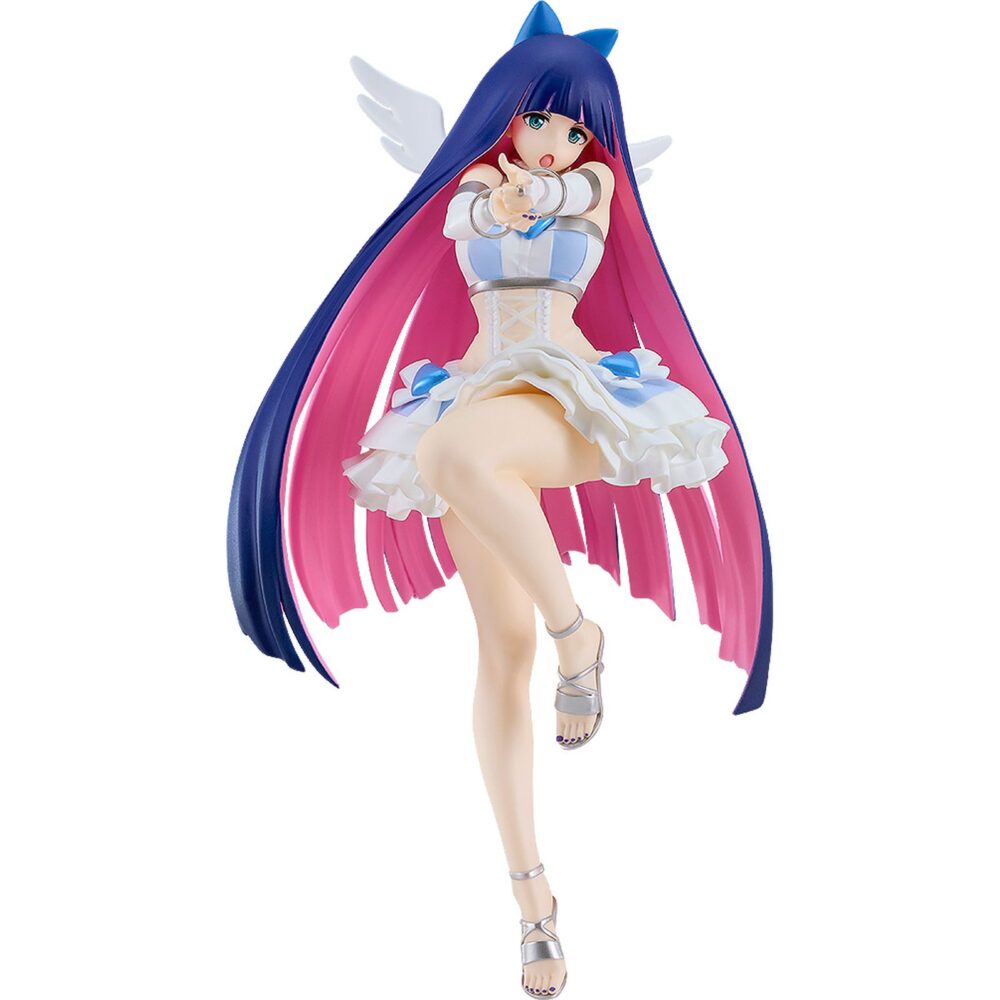Stocking repent version panty and stocking with garterbelt pop up parade l. Good smile company añade a su línea pop up parade l la figura de stocking con su traje de ángel, basada en el personaje del anime "panty & stocking with garterbelt". Se trata de una figura de tamaño l, de 21 cm de altura que cuenta con una base circular transparente. Ideal para exponer junto con panty repent version panty and stocking with garterbelt pop up parade l (se venden por separado).