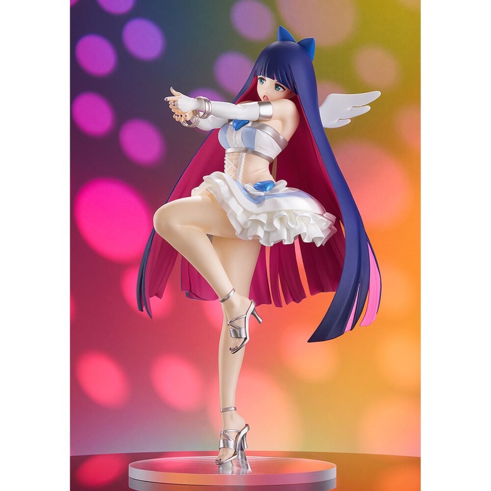 Stocking repent version panty and stocking with garterbelt pop up parade l. Good smile company añade a su línea pop up parade l la figura de stocking con su traje de ángel, basada en el personaje del anime "panty & stocking with garterbelt". Se trata de una figura de tamaño l, de 21 cm de altura que cuenta con una base circular transparente. Ideal para exponer junto con panty repent version panty and stocking with garterbelt pop up parade l (se venden por separado).