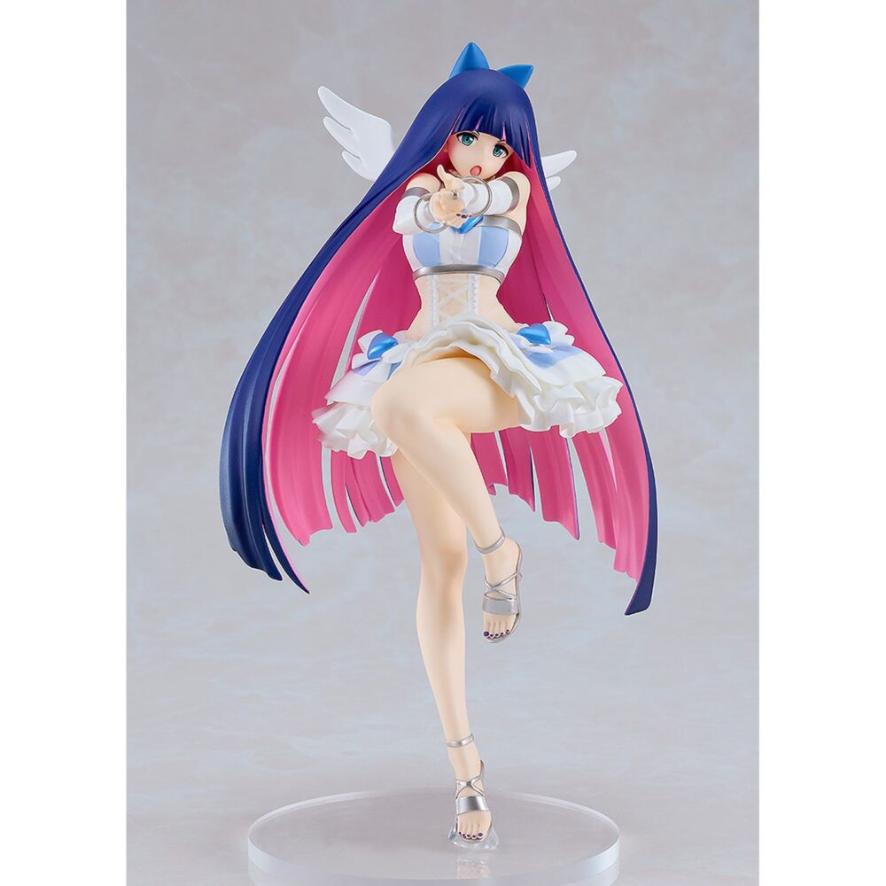 Stocking repent version panty and stocking with garterbelt pop up parade l. Good smile company añade a su línea pop up parade l la figura de stocking con su traje de ángel, basada en el personaje del anime "panty & stocking with garterbelt". Se trata de una figura de tamaño l, de 21 cm de altura que cuenta con una base circular transparente. Ideal para exponer junto con panty repent version panty and stocking with garterbelt pop up parade l (se venden por separado).