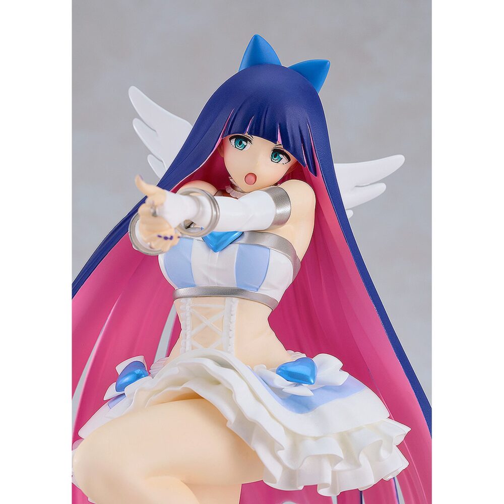 Stocking repent version panty and stocking with garterbelt pop up parade l. Good smile company añade a su línea pop up parade l la figura de stocking con su traje de ángel, basada en el personaje del anime "panty & stocking with garterbelt". Se trata de una figura de tamaño l, de 21 cm de altura que cuenta con una base circular transparente. Ideal para exponer junto con panty repent version panty and stocking with garterbelt pop up parade l (se venden por separado).