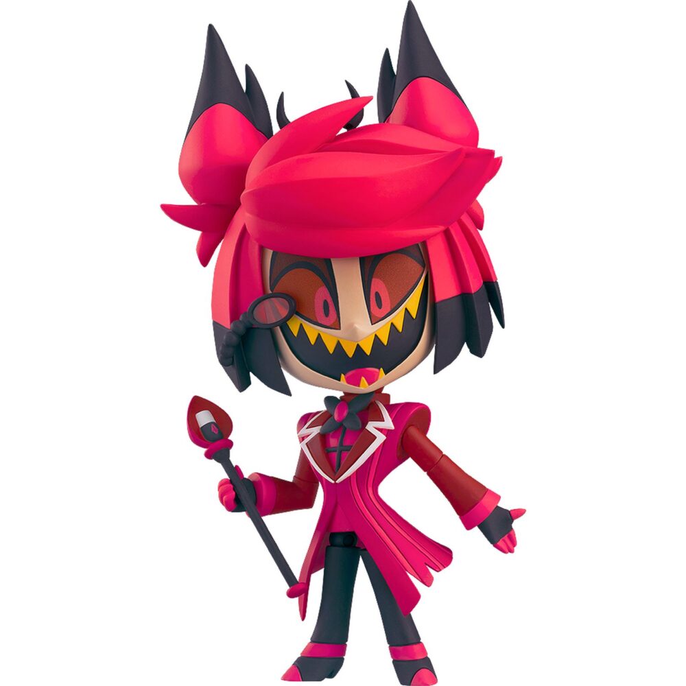 Alastor hazbin hotel nendoroid. Good smile company presenta dentro de su colección nendoroid la figura de 13 cm de alastor, el demonio de la radio de la serie de animación "hazbin hotel". Esta figura articulada incluye 3x expresiones faciales (sonriente, siniestra y demoníaca), 1x micrófono, 1x base transparente para exposición y accesorios opcionales para recrear sus características poses.